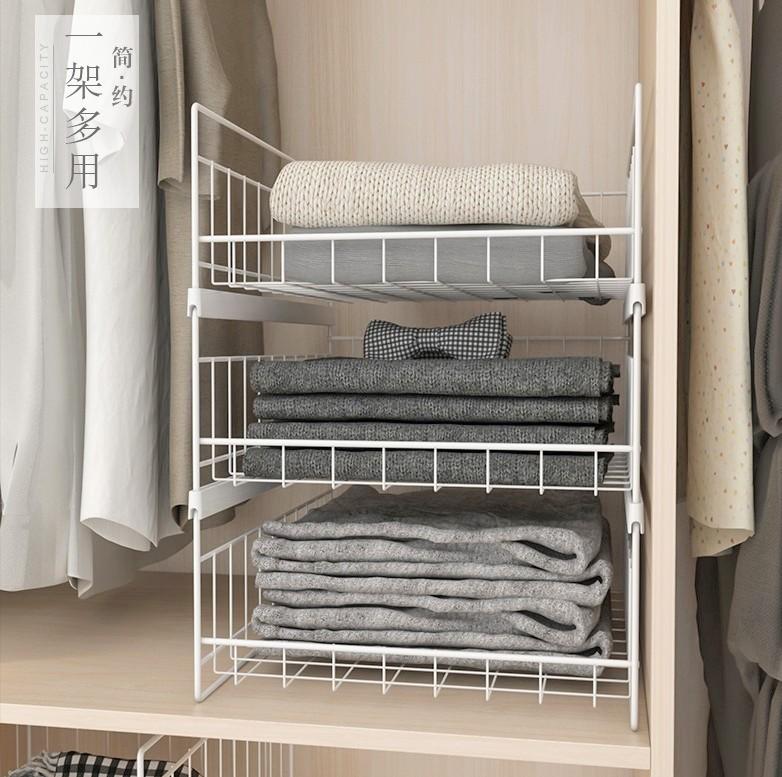Stackable Closet Storage Organization, Stacking Wardrobe Shelves