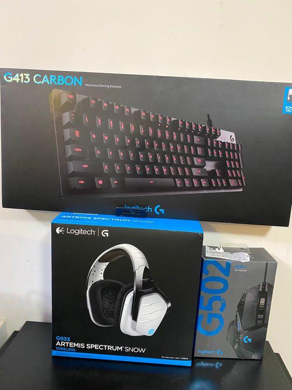 Logitech Keyboard G933 Wireless Headset G933 錄音器材 耳機 Carousell