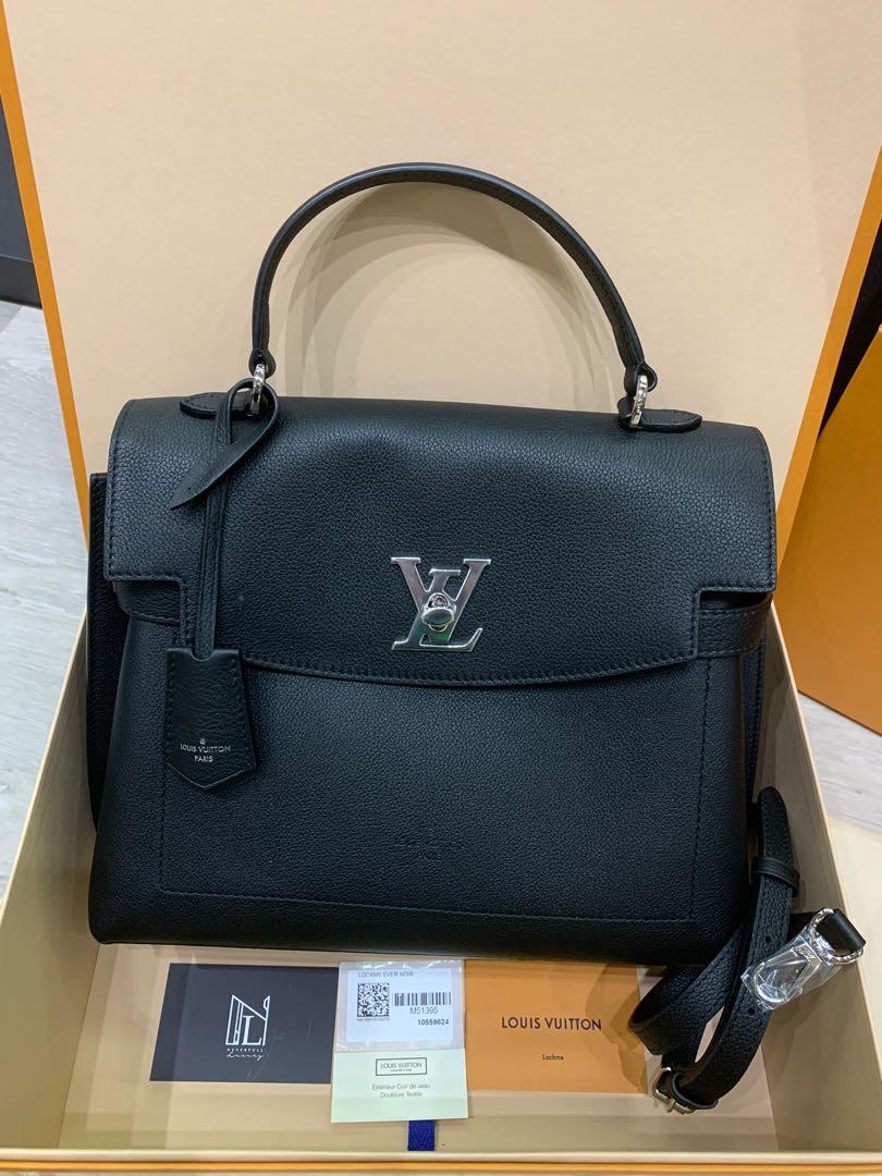 Louis Vuitton Lockme Day Noir Calf Skin Bag, Luxury, Bags