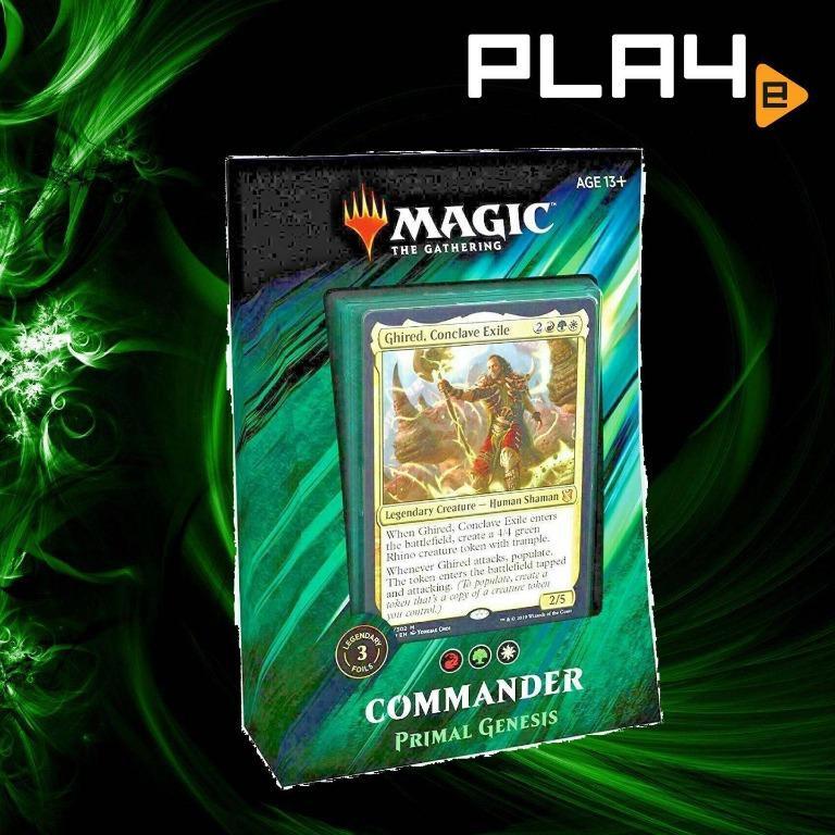 Magic The Gathering Commander 2019 Deck - Primal Genesis BN, Hobbies &  Toys, Toys & Games on Carousell