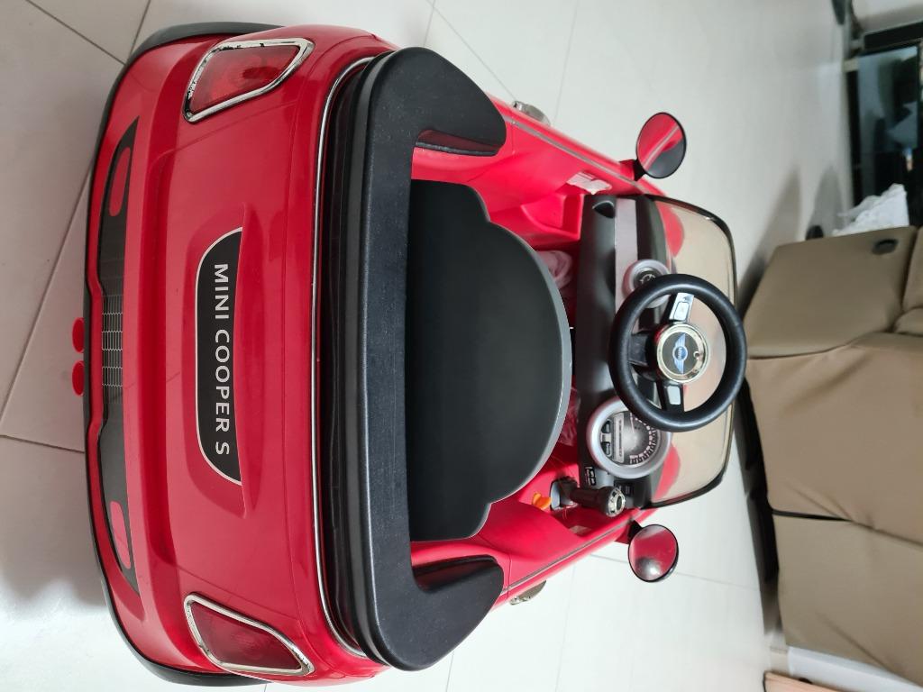 Mini Cooper S Electric toy car, Hobbies & Toys, Toys & Games on Carousell