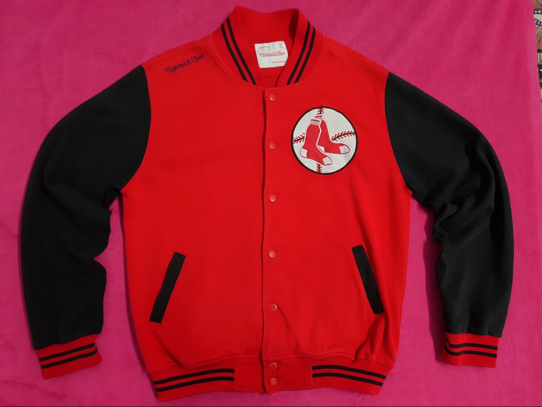 Mitchell and ness red sox boston jacket, Men's Fashion, Tops & Sets,  Tshirts & Polo Shirts on Carousell