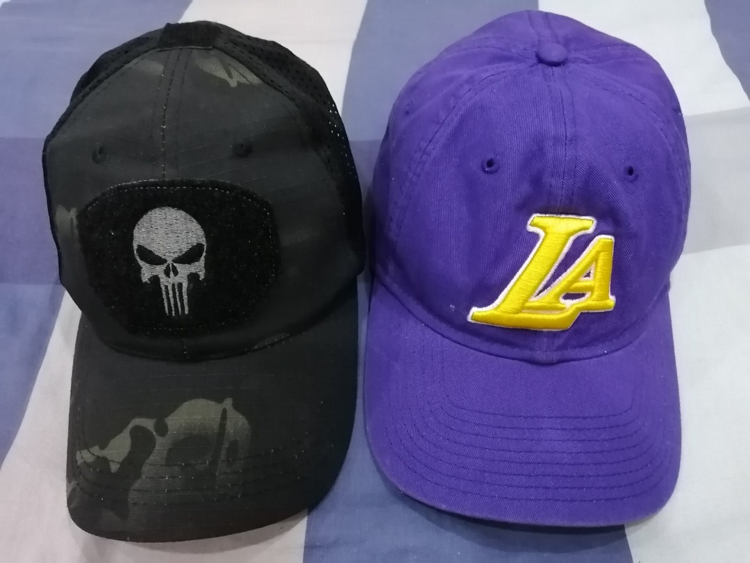 New Era Dad Hat Lakers And Tactical Cap Men S Fashion Accessories Caps Hats On Carousell