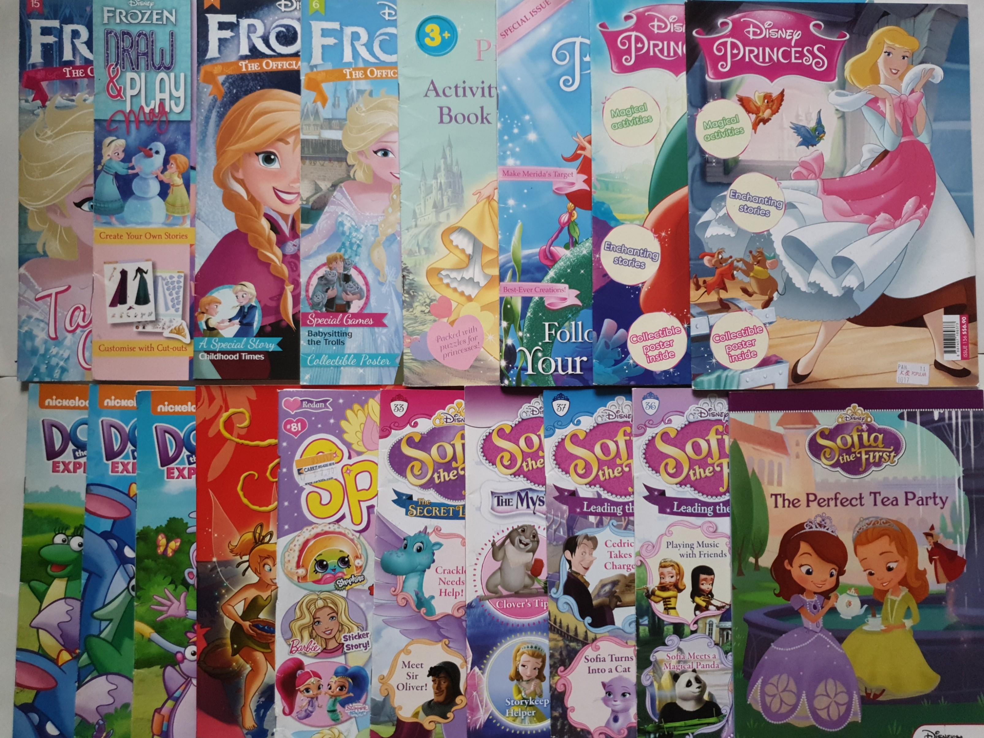 Download New Used Disney Princess Sofia The First Sparkle World Fairies Dora Magazines Coloring Sticker Activity Bks Young Scientists Magazine Dinosaur Hobbies Toys Books Magazines Assessment Books On Carousell
