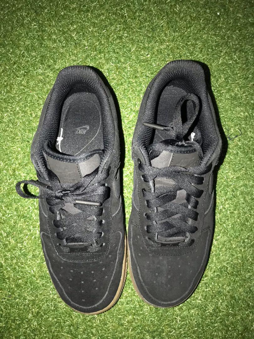 Nike air 2024 force black suede
