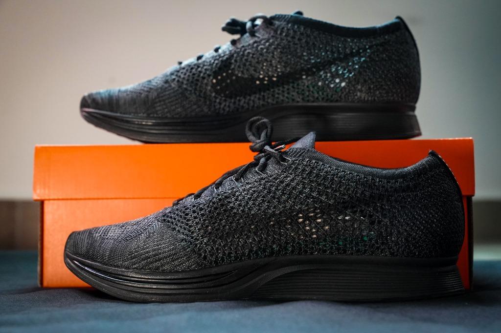 nike flyknit racer womens black