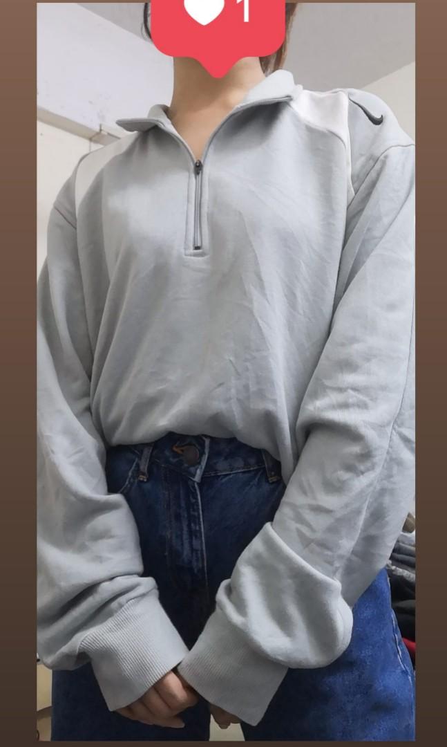 Nike court tennis half zip up sweater