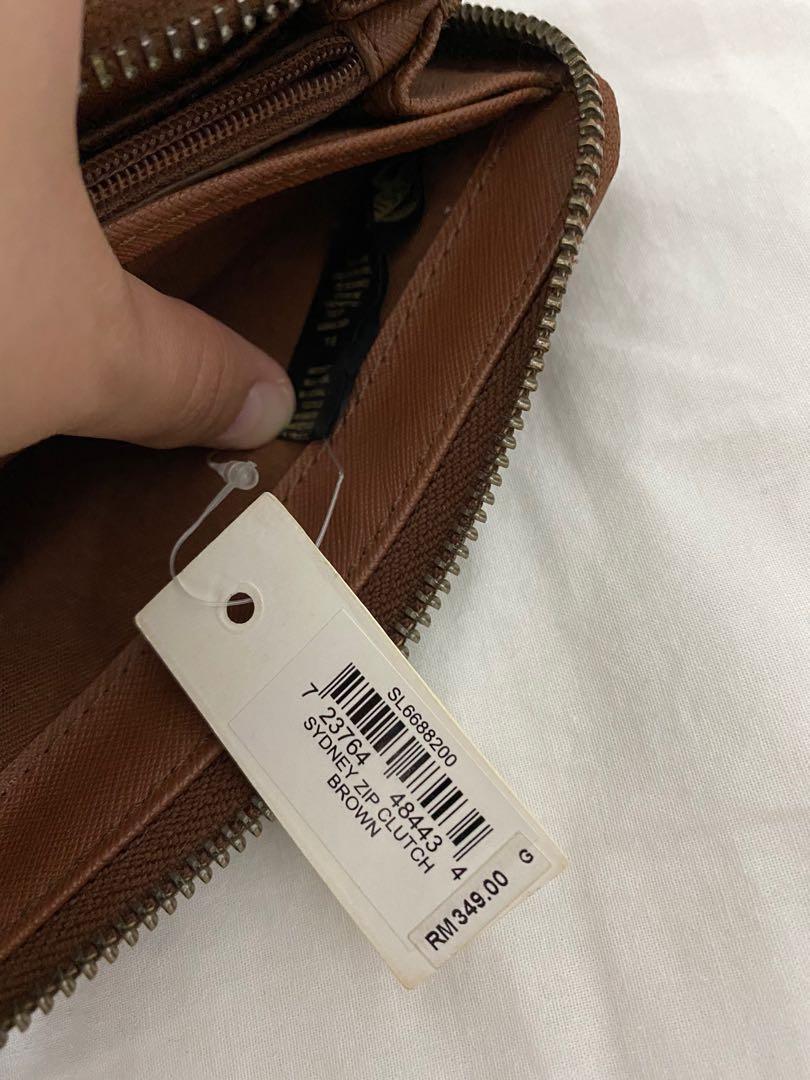 Original Fossil Sydney Zip Leather Clutch Women s Fashion Bags
