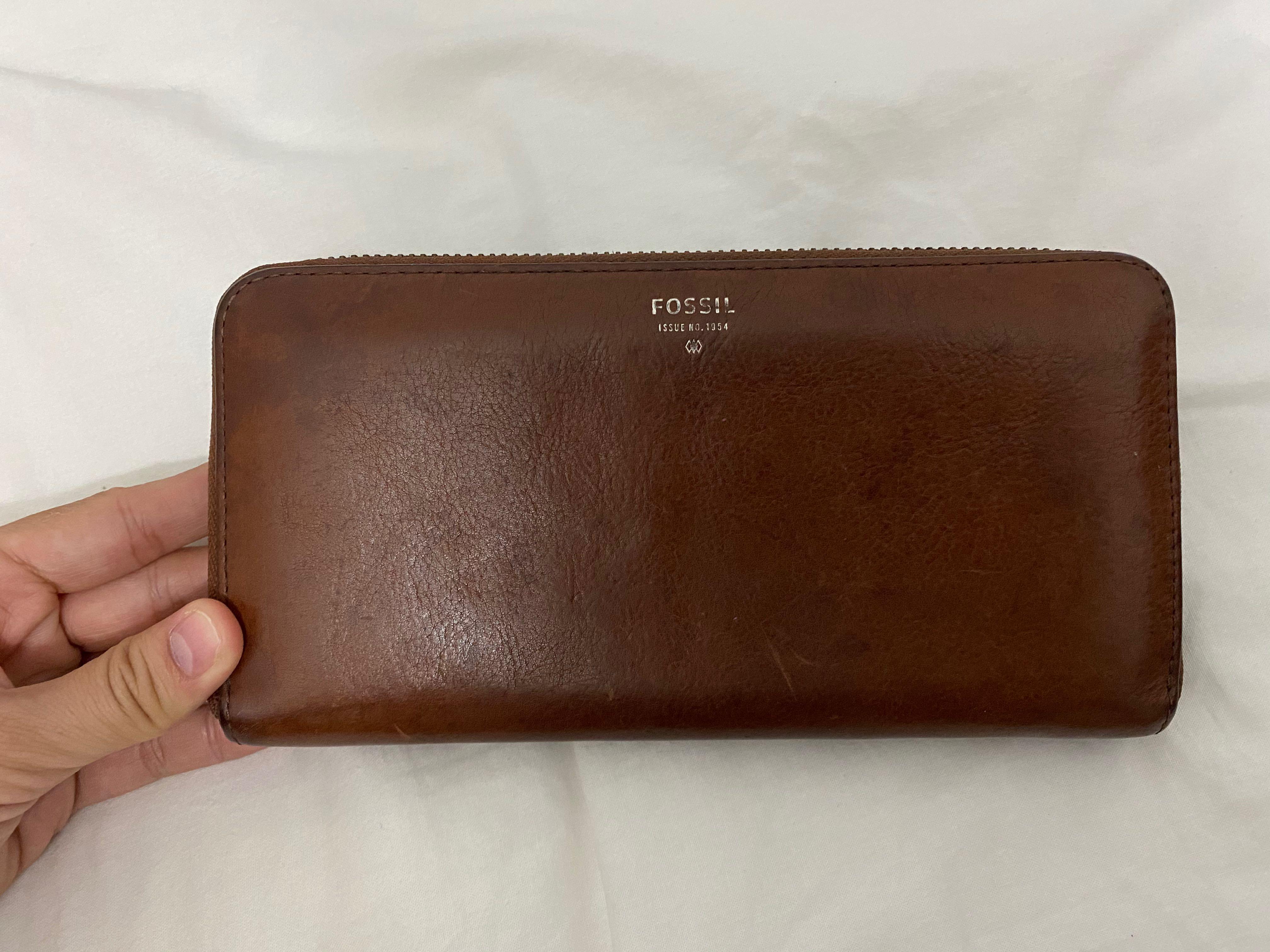 Fossil sydney zip clutch online