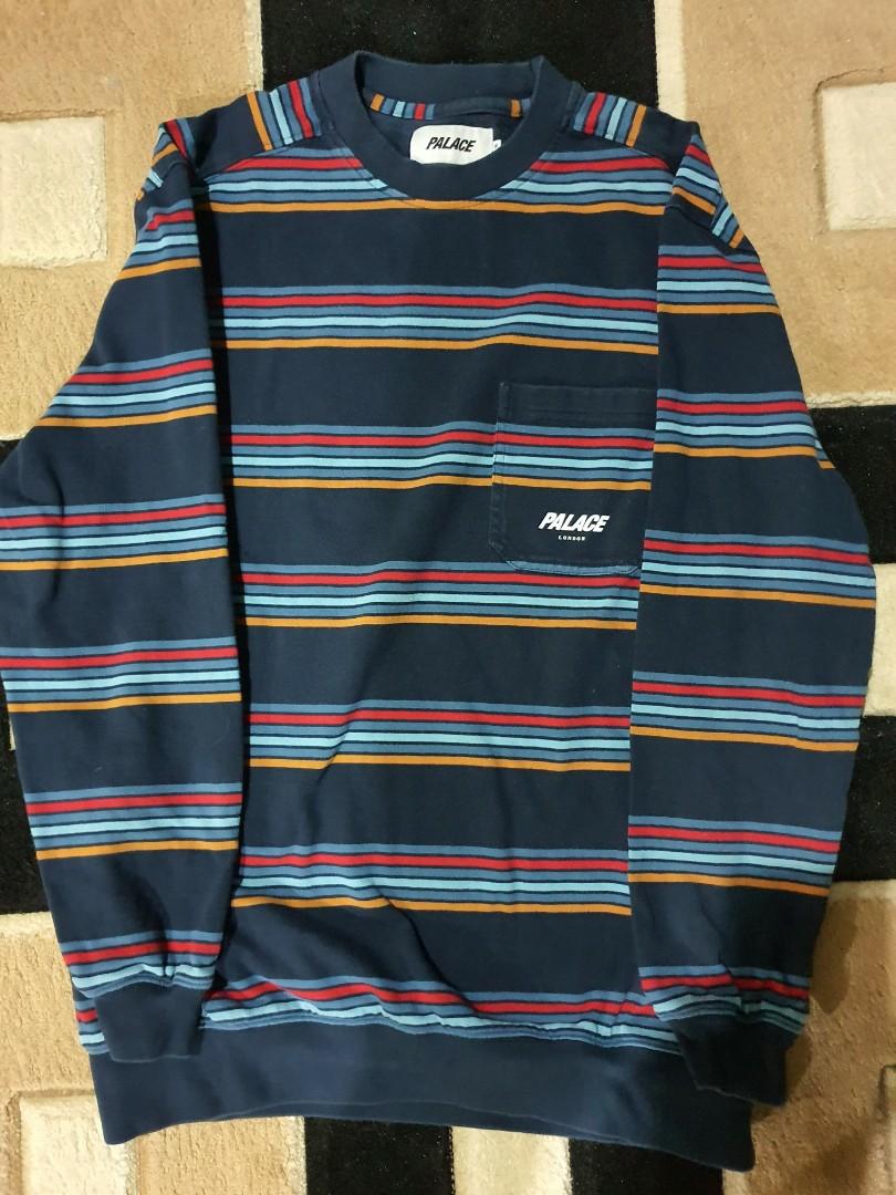 Palace stripe crew online neck