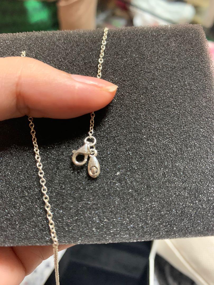 PANDORA SQUARE SPARKLE HALO NECKLACE 