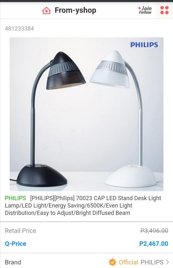 Philips led cap desk light hot sale 4.5 watt