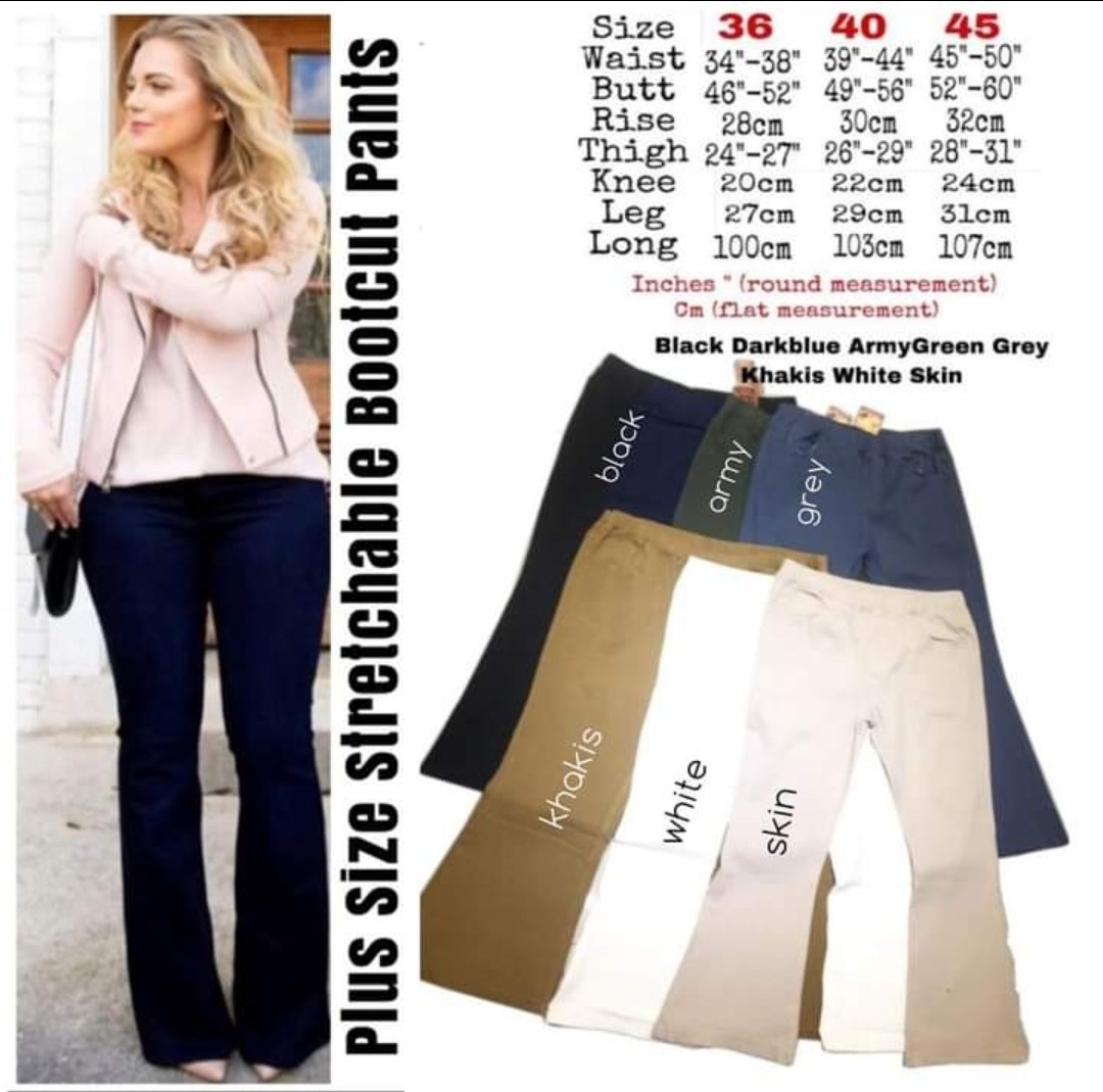 Plus size white bootcut jeans Clearance