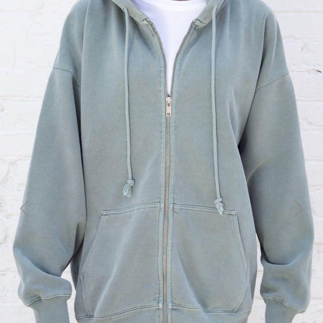 PO brandy melville sage green carla hoodie Women s Fashion Tops Other Tops on Carousell