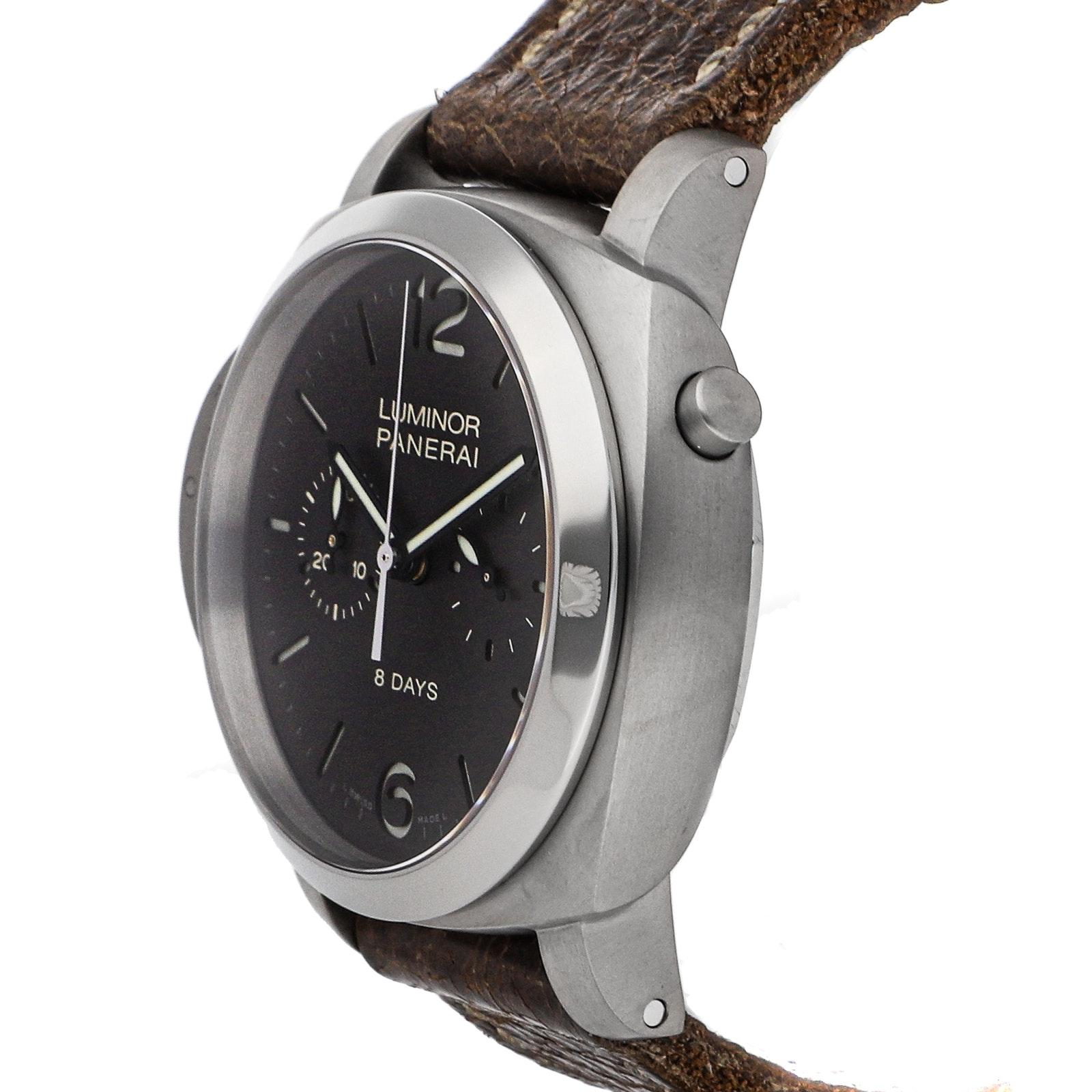 Pre Owned Panerai Luminor 1950 Chronograph Monopulsante Left Handed 8 Days PAM 345