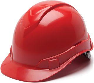 Pyramex Construction Safety Hard Hat (Red)