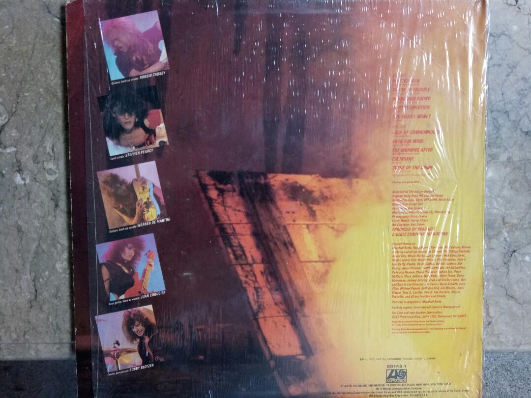 Ratt LP Vinyl Plaka Turntable (Category: Vinyls) located in Manila. Submitted by kinganalog (Listing ID 1029271354, Image 2). Description: Ratt LP Vinyl Out Of The Cellar album, cover VG on its original shrink wrap, media VG+ condition, 1984 made in USA. Shipping nationwide, payment via Unionbank or Palawan. COD is okay at buyer's account. Check out fb page Roots Analog..