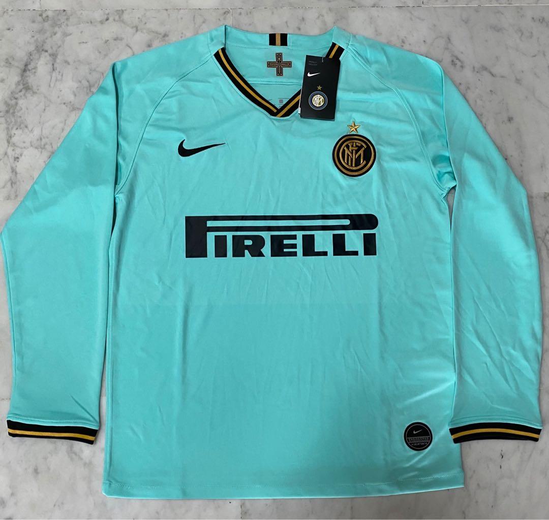 Ready Stock Inter Milan Away Long Sleeves Jersey 19 20 Size L Sports Sports Apparel On Carousell