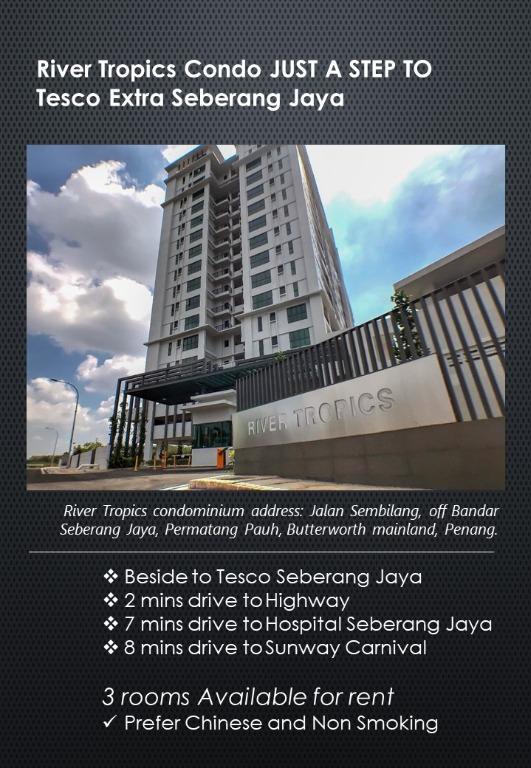 Room To Rent River Tropics Condo Seberang Jaya Property Rentals On Carousell