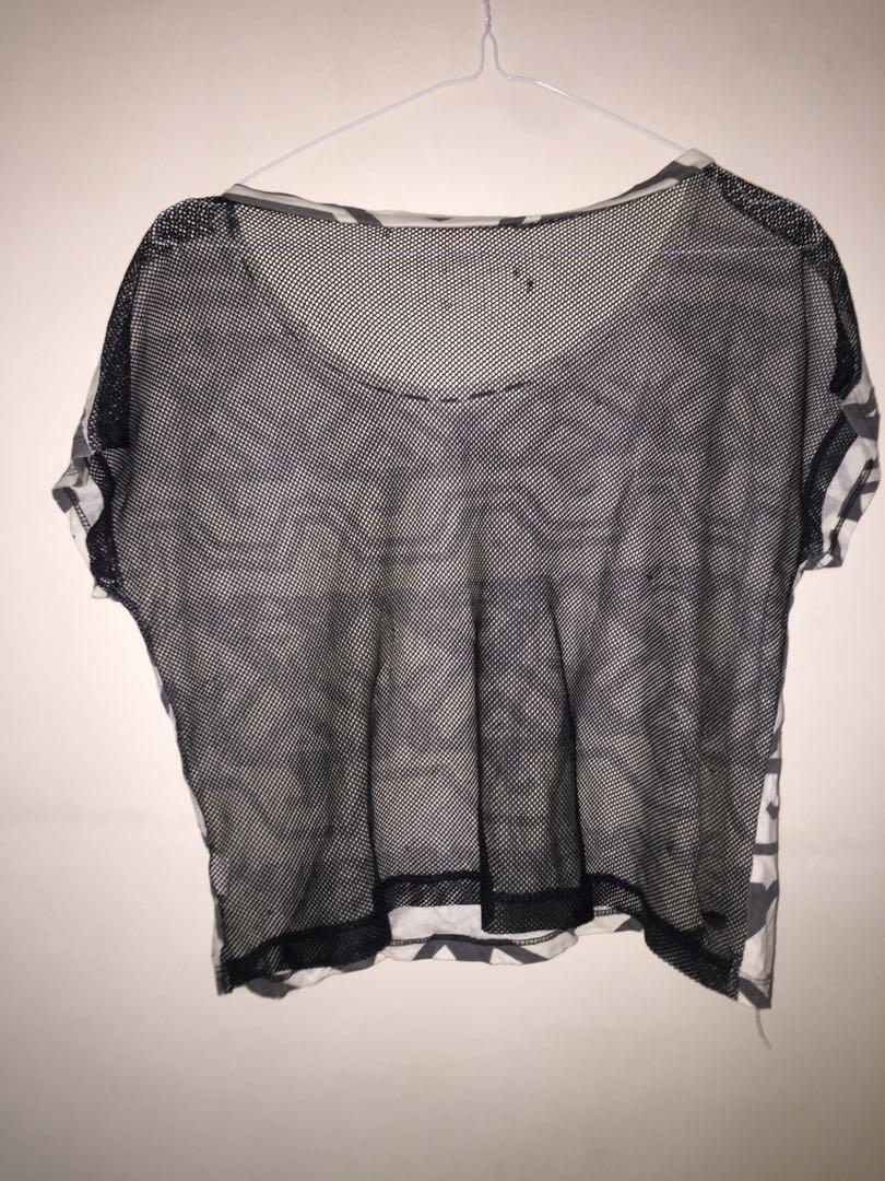see through top, Women's Fashion, Tops, Others Tops on Carousell