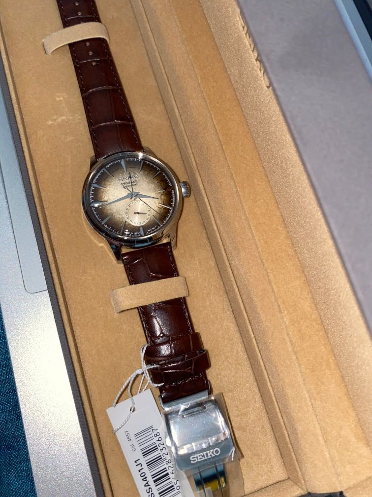 Seiko presage irish coffee SSA401J1 power reserve Men s Fashion Watches on Carousell