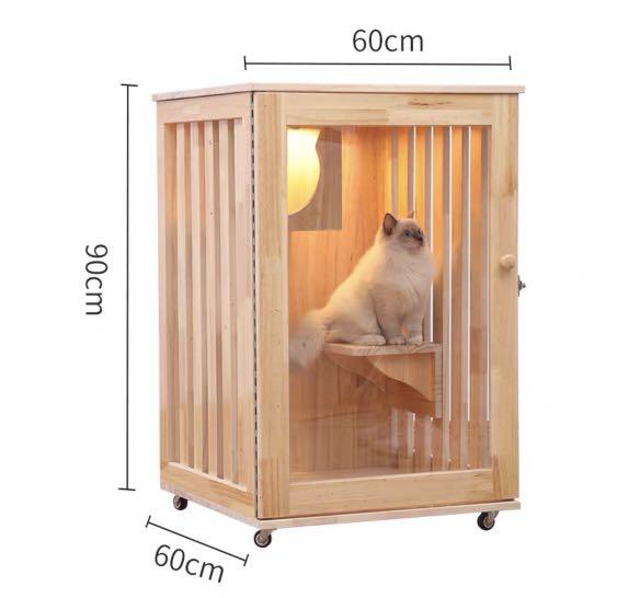 Cat wooden best sale cage