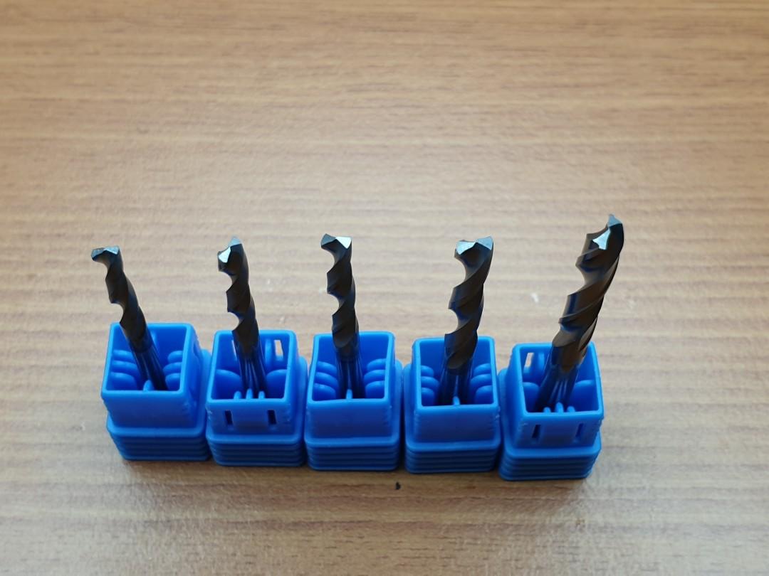 Solid Carbide Drill bits (Category: Home Improvement Tools & Accessories) located in Singapore. Submitted by jstoolsnhardware (Listing ID 1029334116, Image 3). Description: - Solid Carbide Drill bit - Used for hard materials, cast iron, stainless steel etc - Price and size as below 1) Size 3.2mm $12 per pcs Twist lenght 18mm Overall lenght 49mm 2) Size 3.2mm $12 per pcs Twist lenght 18mm Overall lenght 49mm 3) Size 4.0mm $15 per pcs Twist lenght 