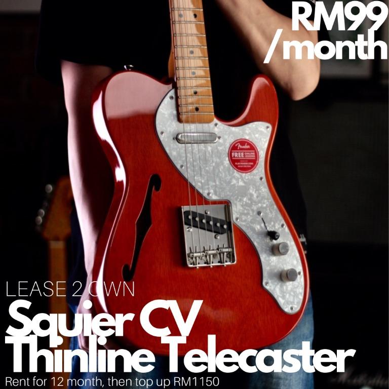 Squier Classic Vibe Thinline Telecaster 2020 Wine Red Indonesia Music Media Music Instruments On Carousell