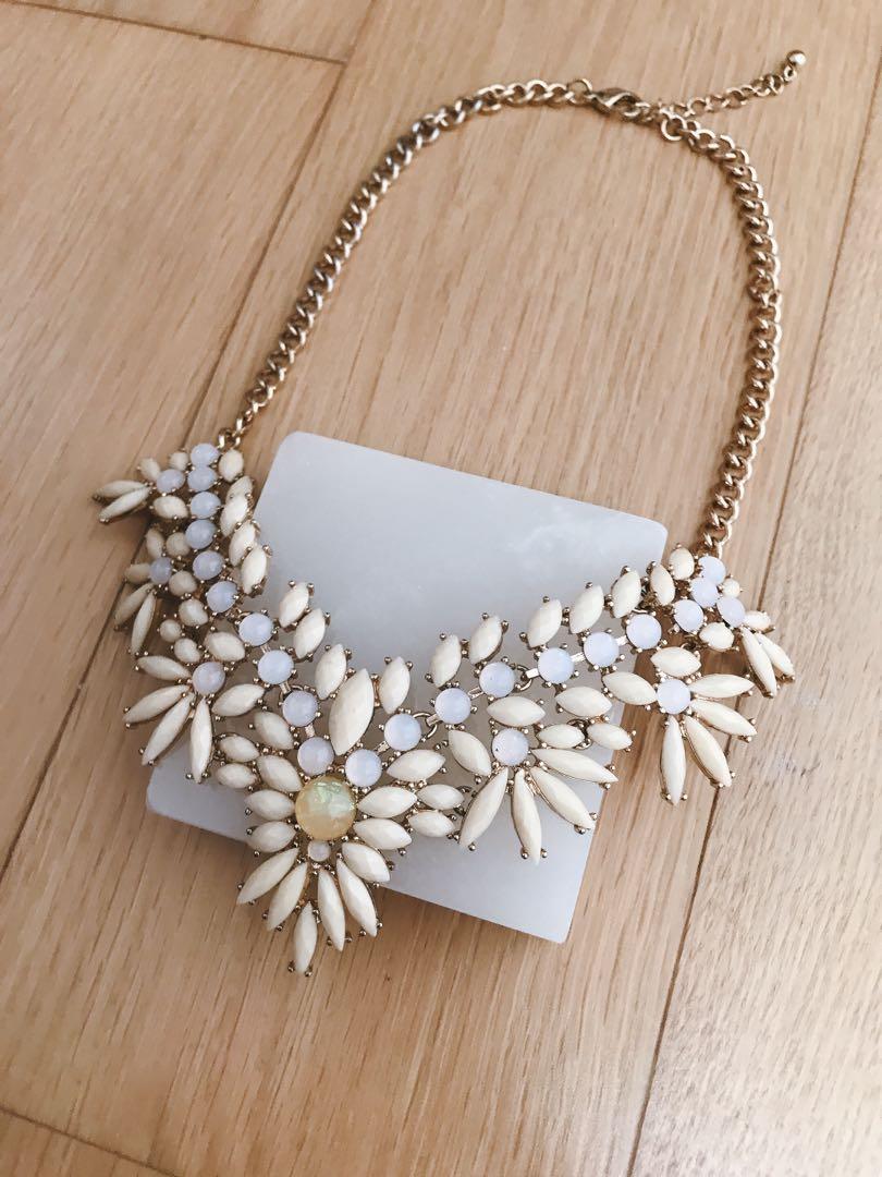 Ivory hot sale statement necklace