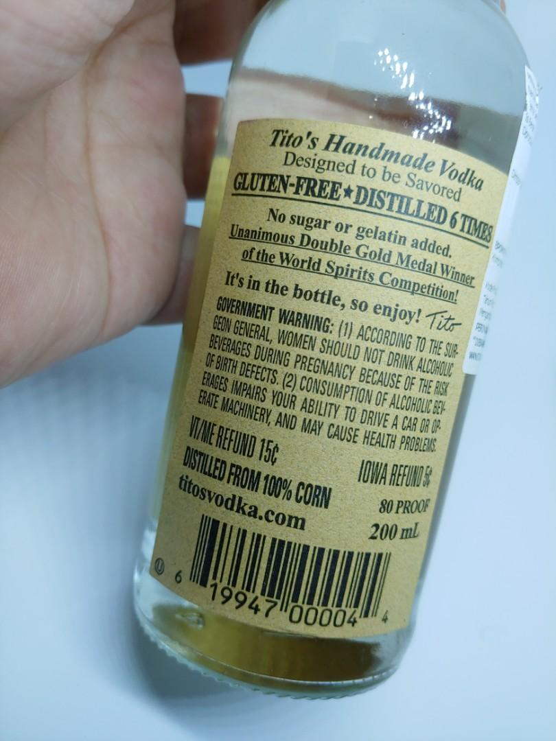 Tito's Handmade Vodka Austin Texas. Gluten free., Makanan ...
