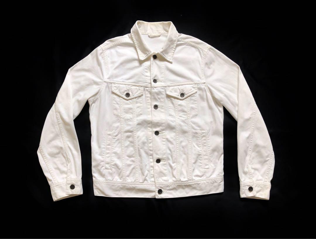 uniqlo white denim jacket