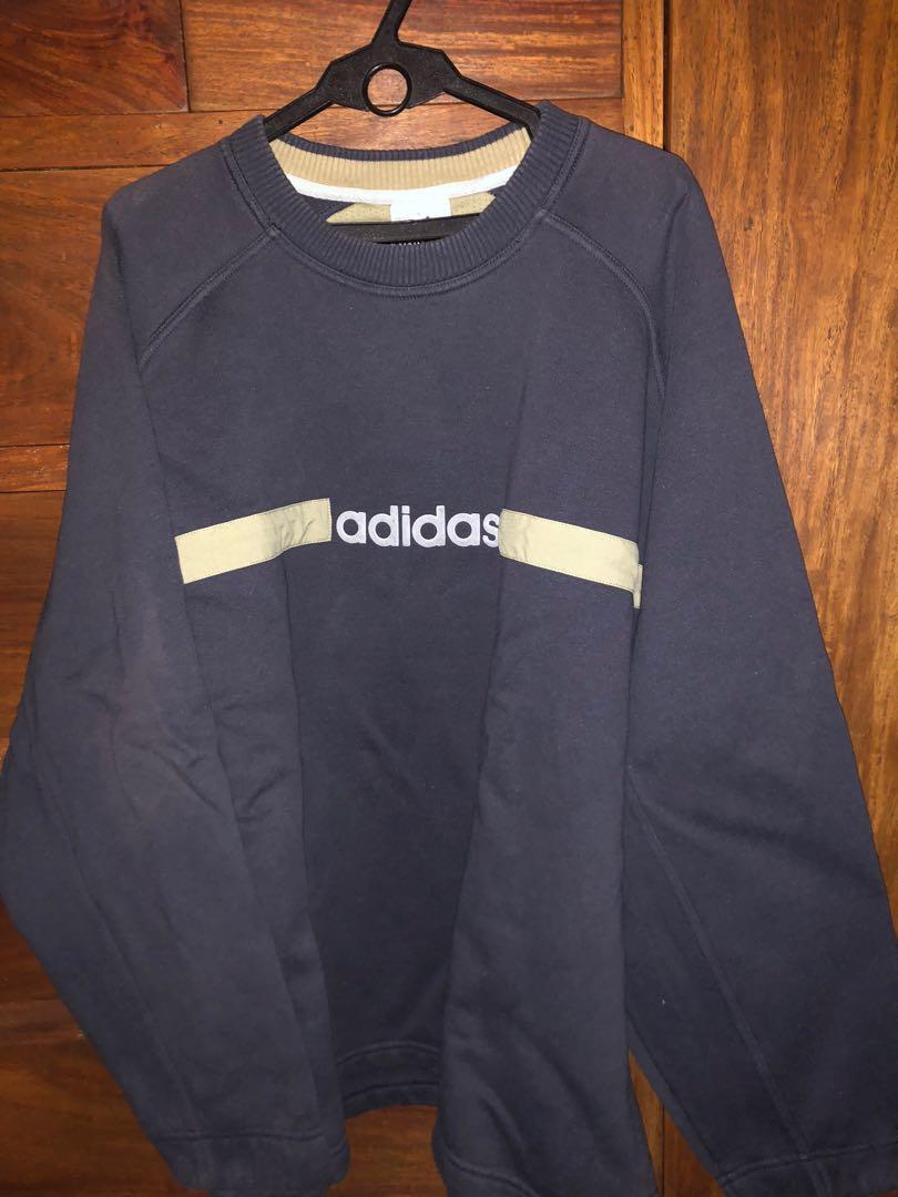 Vintage Adidas Sweater Men S Fashion Tops Sets Tshirts Polo Shirts On Carousell