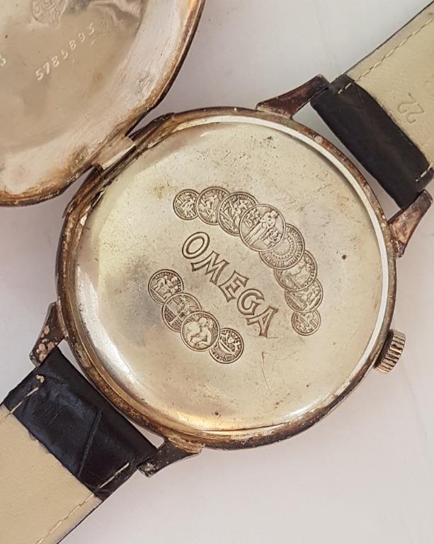 Vintage Omega manual wind wrist watch, Swiss Made, World War One Trench