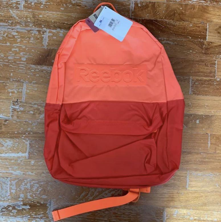 reebok backpack orange