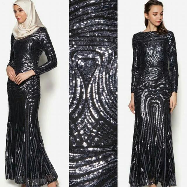 zalia sequin mermaid dress