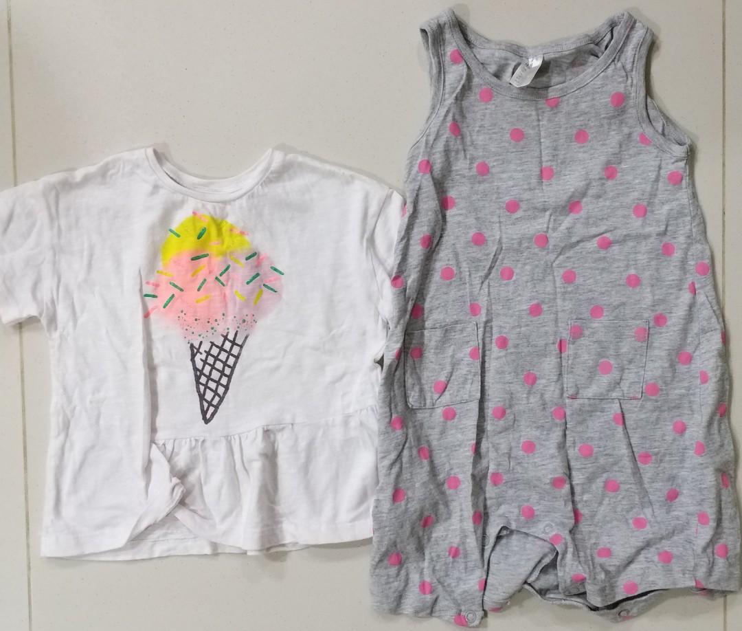 h&m girls onesie