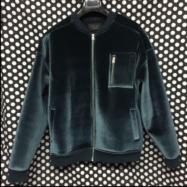 Zara Embroidered Velvet Jacket. Size Large | eBay
