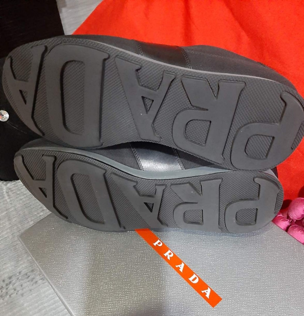 prada shoes grey