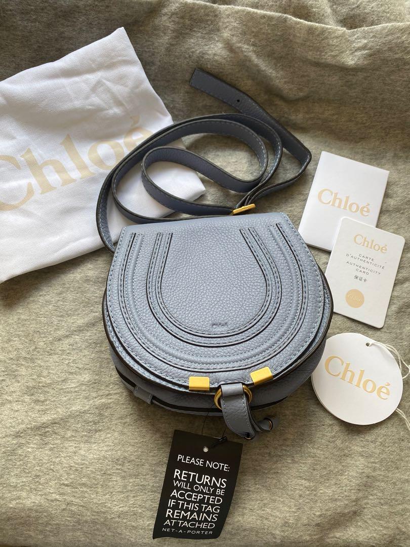 Brand new Chloe Marcie mini crossbody bag ASH BLUE