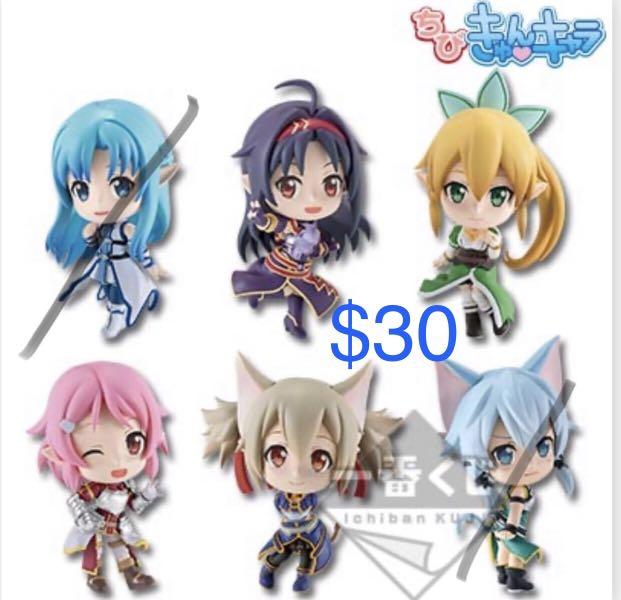 全新刀劍神域一番賞q版figure 興趣及遊戲 玩具 遊戲類 Carousell