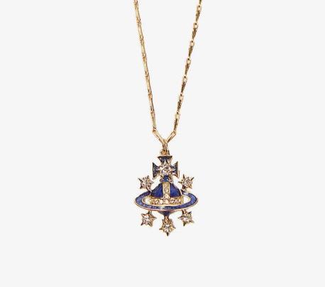 包速遞VIVIENNE WESTWOOD Dalila Orb gold-tone and enamel pendant 