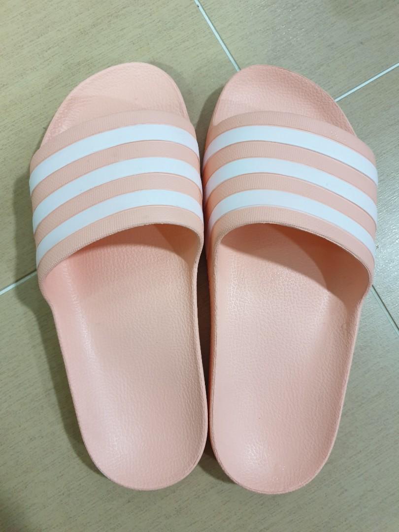 adidas pink slip on shoes