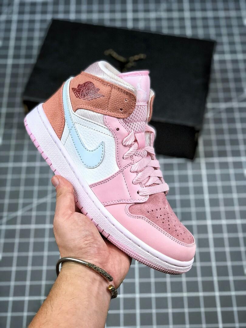 air jordan 1 mid womens pink
