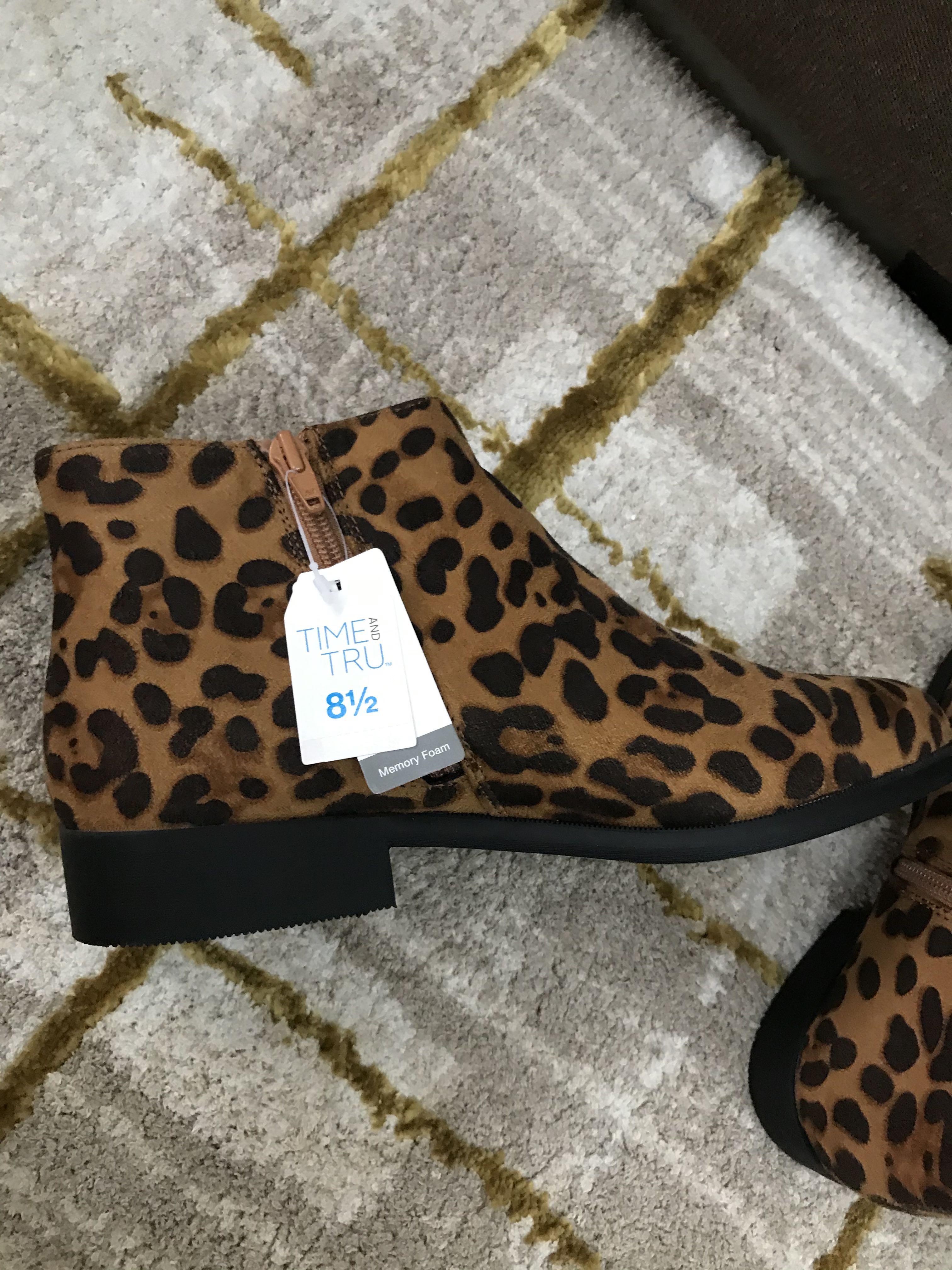 leopard print ankle boots primark