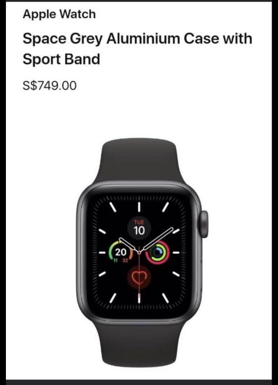 Get Apple Watch Series 5 40Mm Gps Cellular Space Gray Pictures