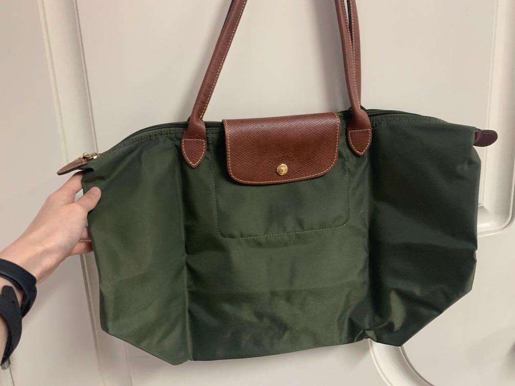 longchamp bag olive green