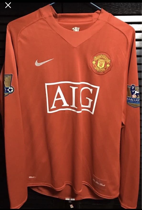 2007-09 MANCHESTER UNITED *RONALDO* LONGSLEEVE SHIRT 3XL Football / Soccer  \ Premier League \ Manchester United