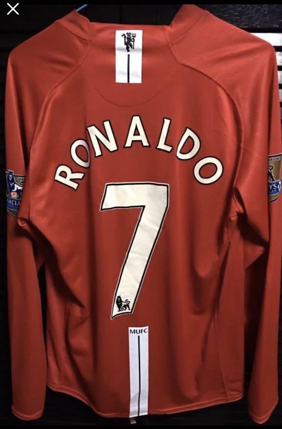 Manchester United 2007-2009 Home Long Sleeve Shirt #7 Ronaldo - Online  Store From Footuni Japan