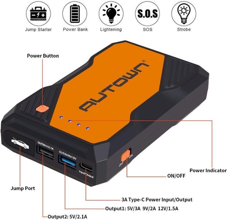 Autown jump store starter 10000mah