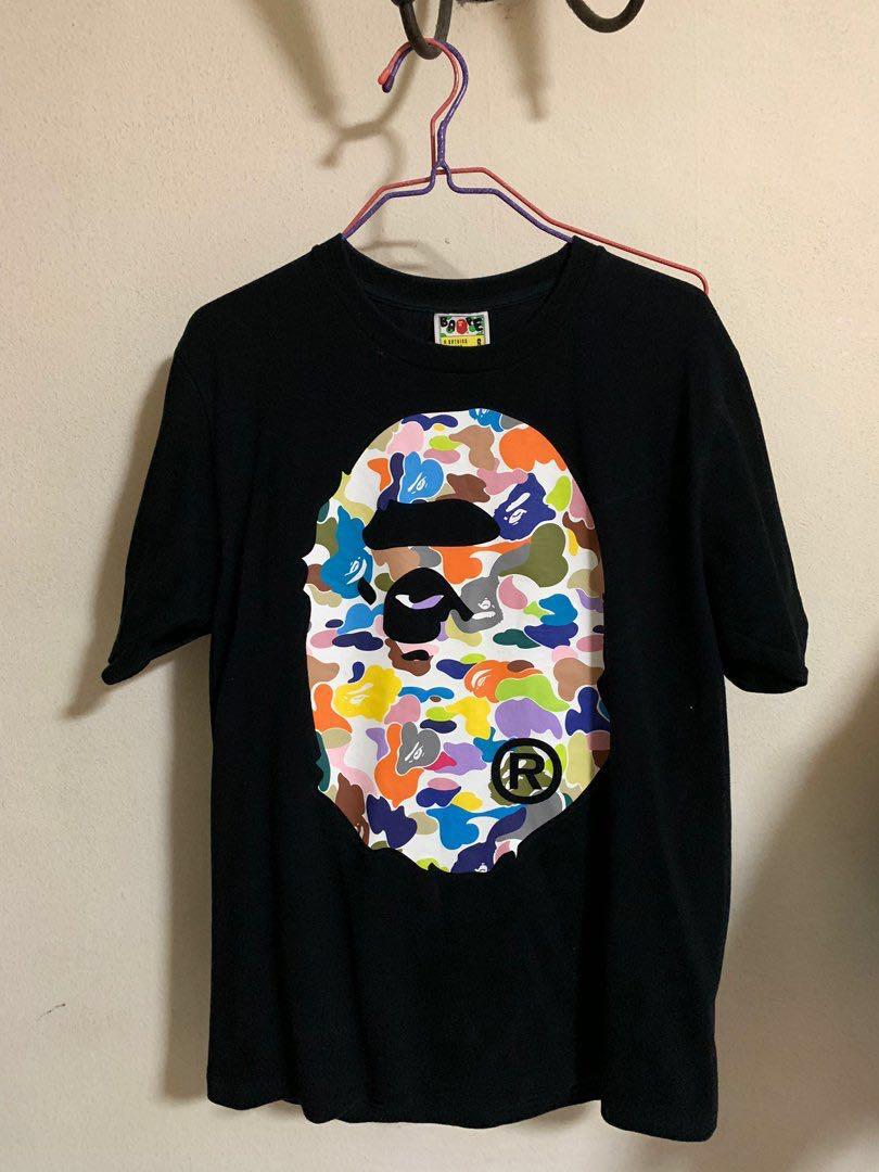 bape multi camo tee